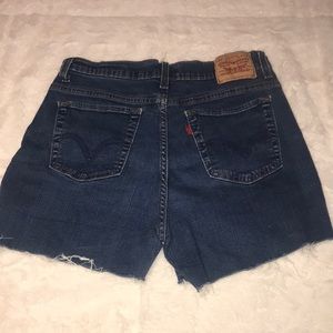 Vintage Levi jean shorts.